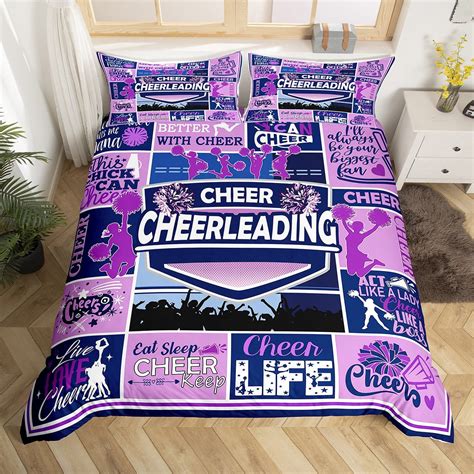 cheer bedding set|cheerleader pillowcase.